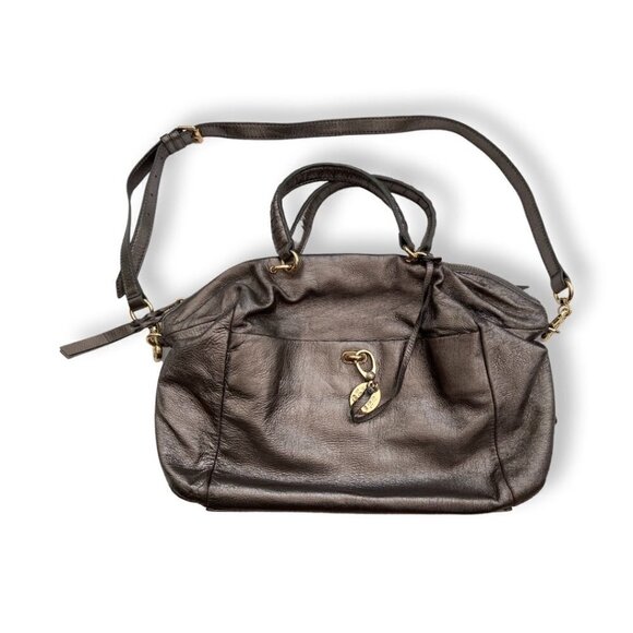 Henri Bendel metallic bronzebag